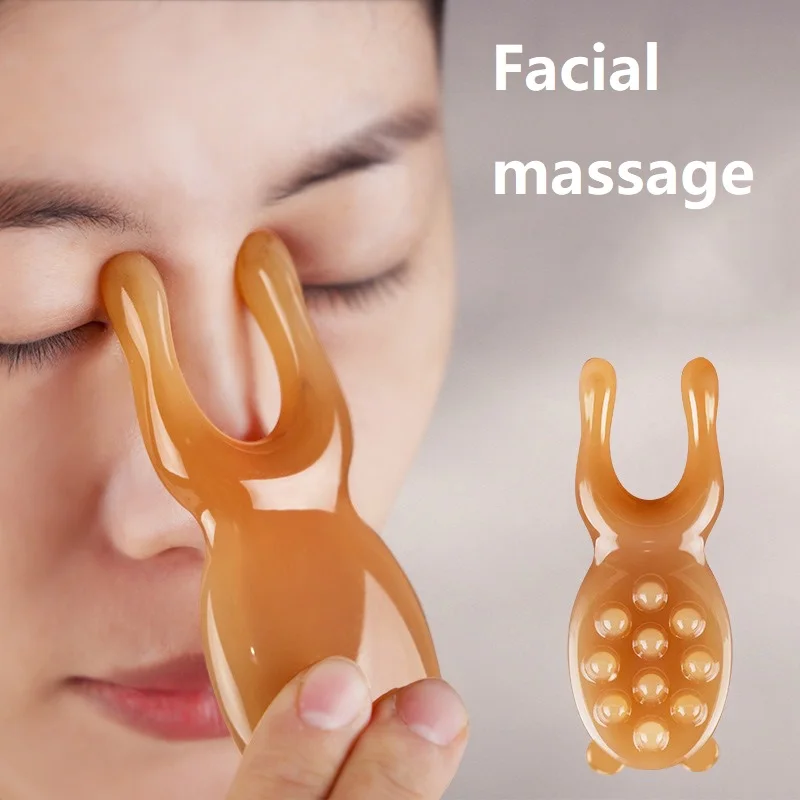 Nuevo masajeador Facial rodillo Facial resina Gua Sha herramienta raspador Gouache Gua Sha Visage LBHL13