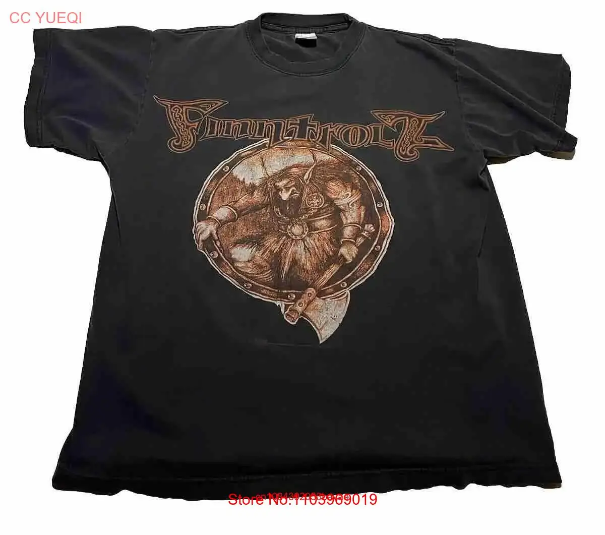 Finntroll T shirt Men Large Black  Band Music AK9 long or short sleeves