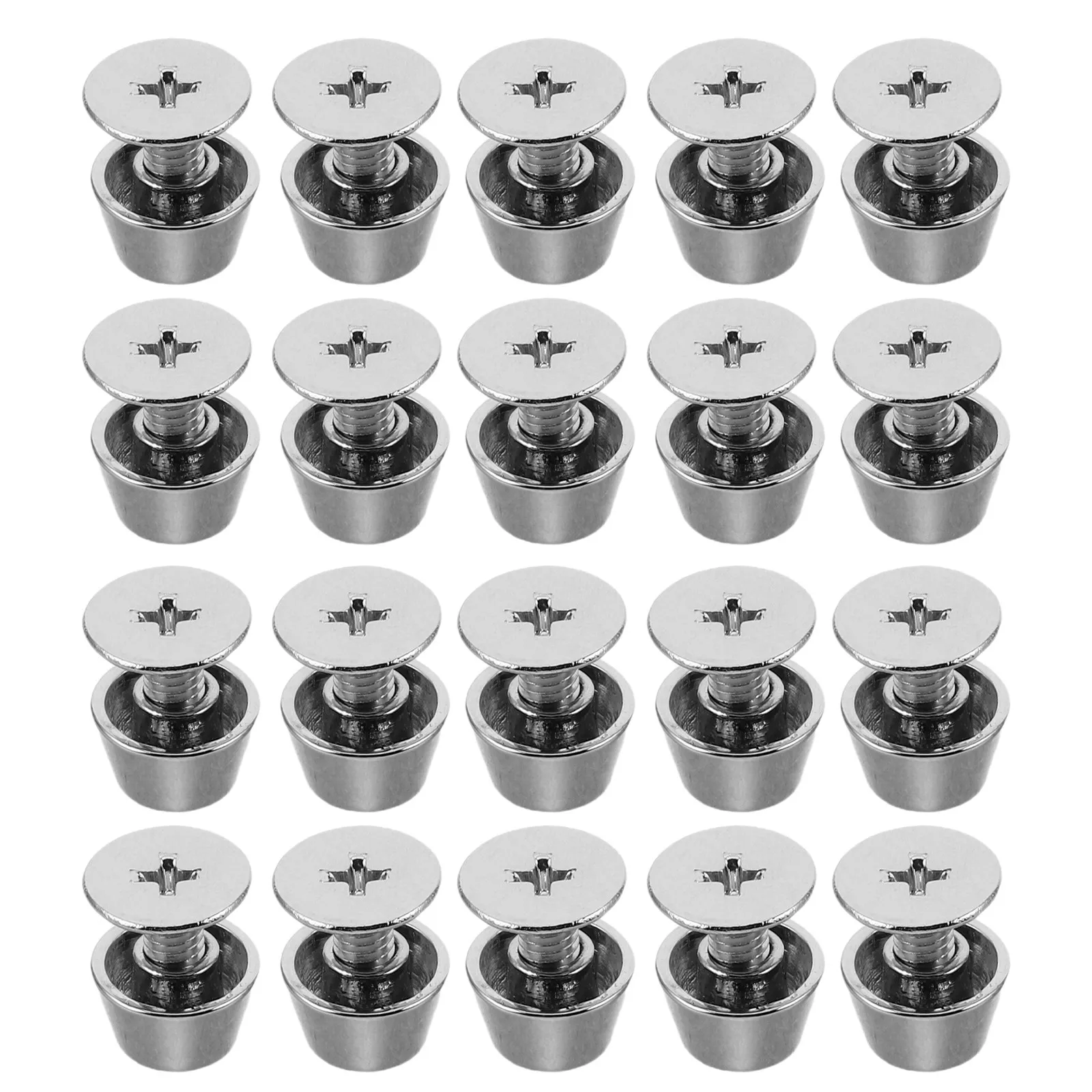 20Pcs Zinc Alloy Bag Feet Nailhead Replacement 8Mm Purse Feet Hardware for Handbag Luggage Protective Studs Bag Making