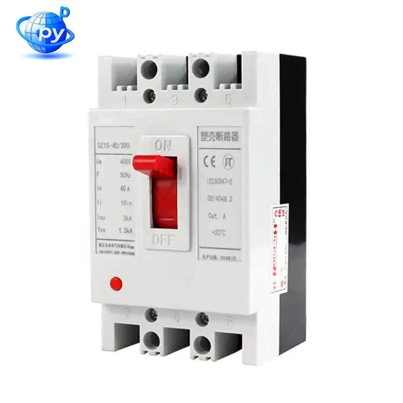 Industrial MCCB 3P 32A-100A Plastic Molded Case Circuit Breaker,Three Phase Three Wire Air Switch for Power Distribution