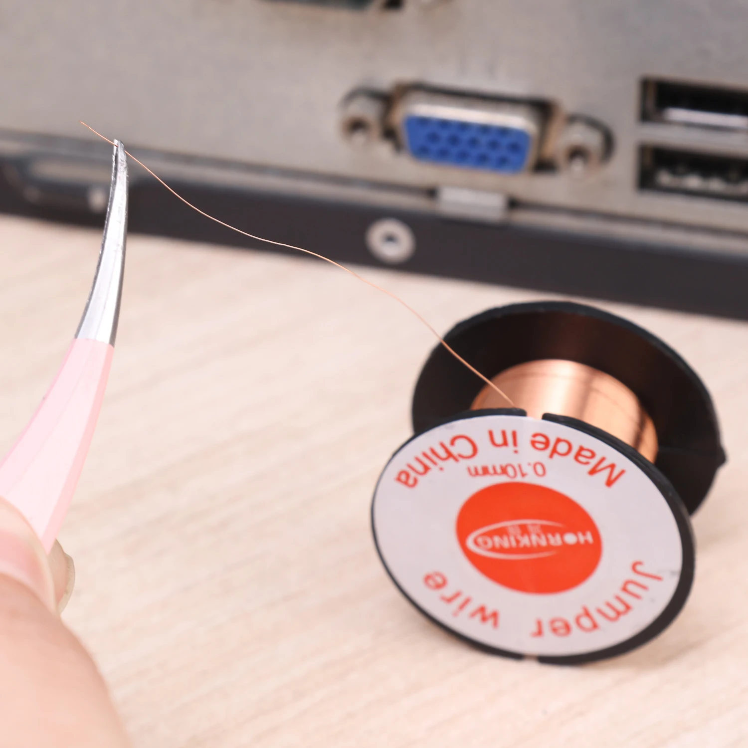 5/30 rolo 0.1mm fio de solda cobre pcb link jumper fio manutenção linha salto computador placa-mãe ferramentas reparo soldagem 10m