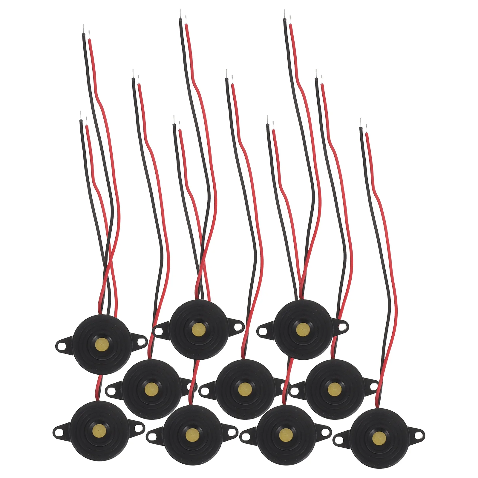 10 Pcs Buzzer Buzzers for Games Alarms Continuous Bells Tone Active Electronic Piezoelectric