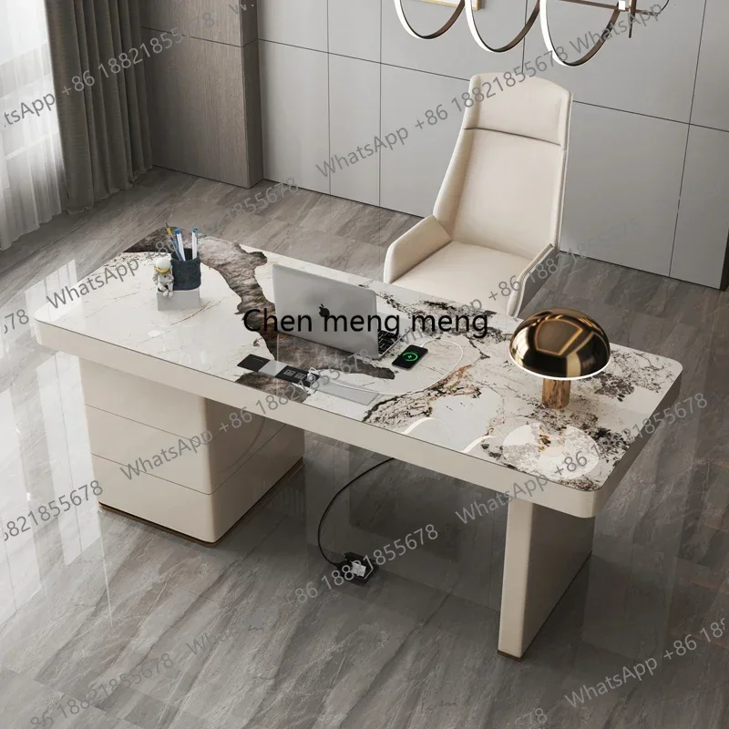 

New arrive Wooden Study Office Desk Gaming Computer Bedroom Drawer Conference Office Desk Organizers Minimalist Scrivania Home F