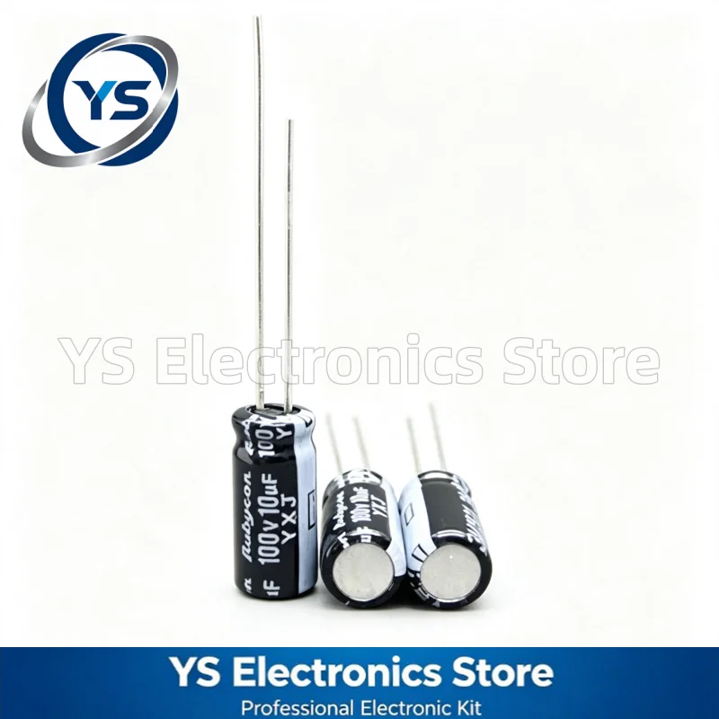 Rubycon YXJ Series 100V10UF 5x11mm 100YXJ10M5X11 10UF100V 100V 10UF Electrolytic Capacitor Brand New Genuine Capacitors 20%