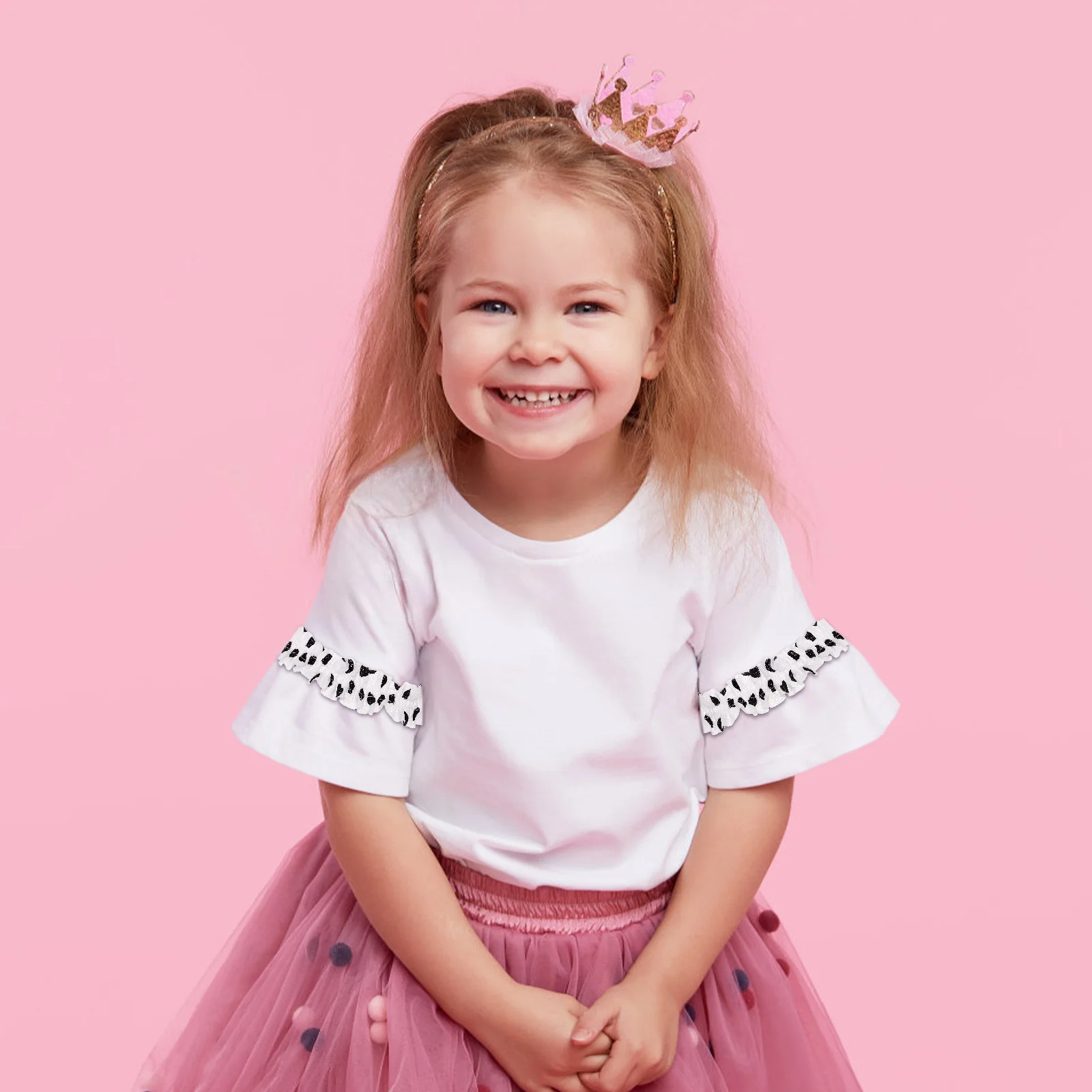 

4 Rolls Ruffle Ribbon Double Pleated Fabric Ribbon Ruffled Fabric Strip Sewing Trim Clothes Decoration Craft Ruffle Trim