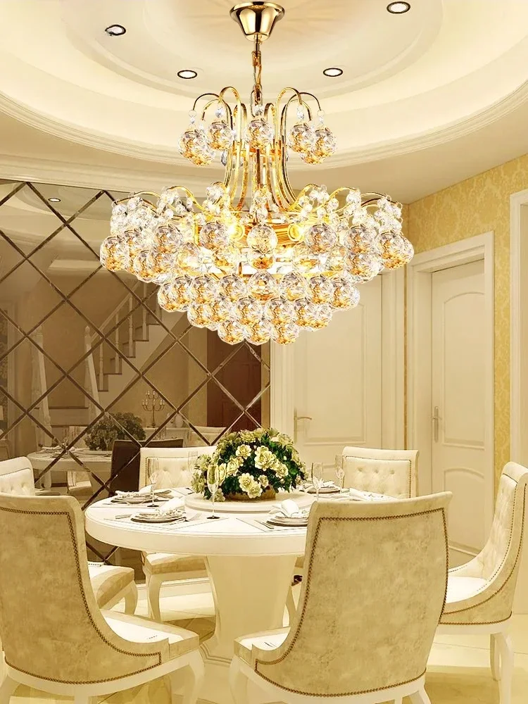 chandelier light luxury crystal chandelier modern simple dining room lamp bedroom study lamp living room dining table bar lamp