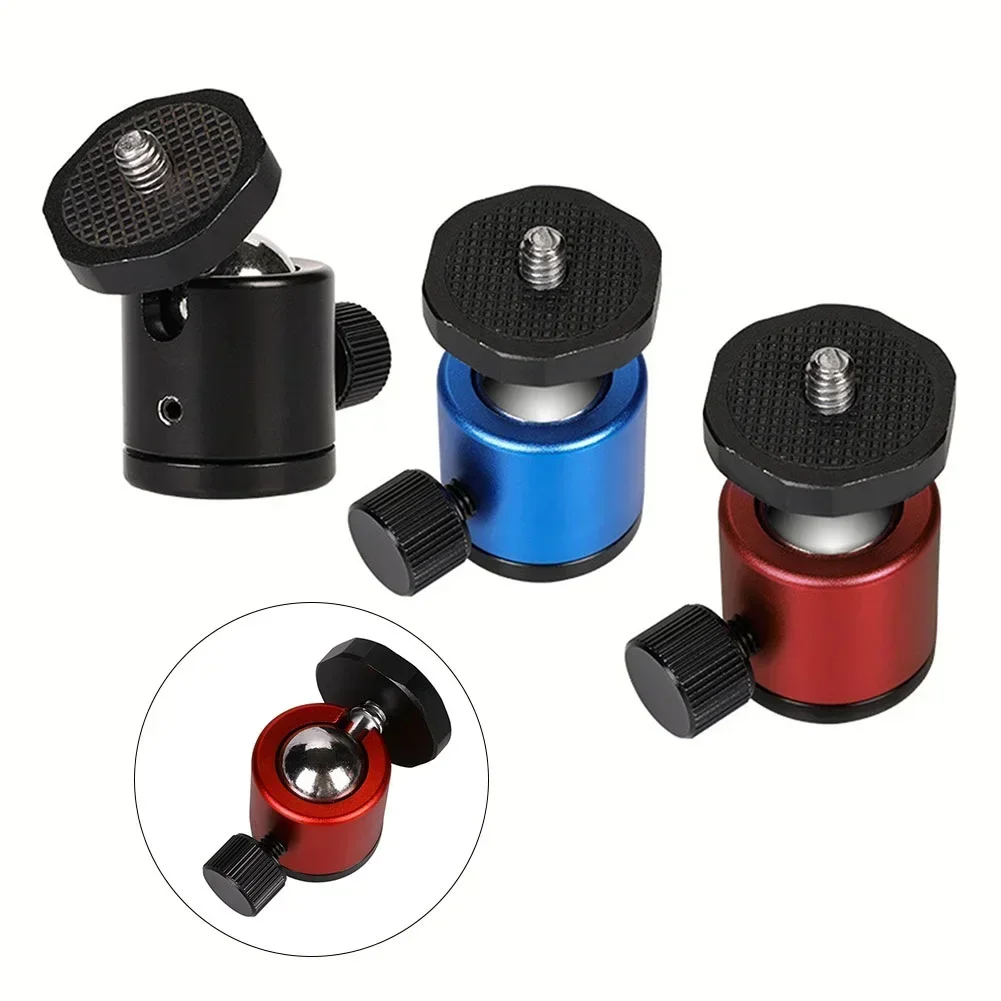 

Tripod Ball Head Adapter Angle Adjustment 1/4in Screw For DSLR U-shaped Slot Design With 360 Degree Rotatable For Camera Tripod