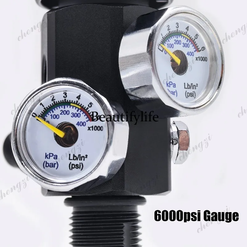A69 Air Refill Station for HPA Bottle Charging Diving Cylinder DIN Valve Scuba Tank Adapter Connection for High Pressure Dual view 4