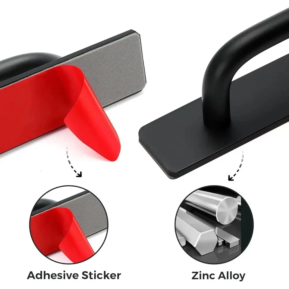 سطح جبل لا الحفر سبائك الألومنيوم مقبض نافذة الباب سحب لخشب انزلاق فناء شرفة باب زجاجي استبدال الأجهزة