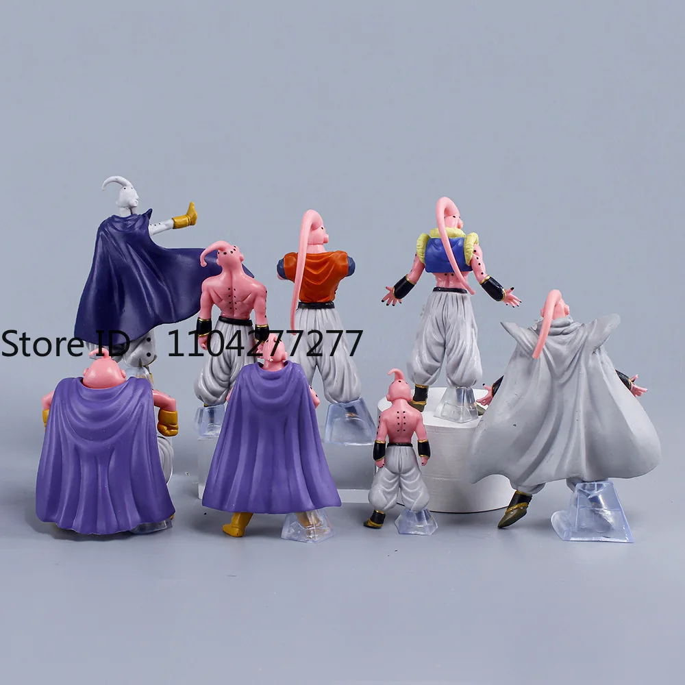 8個/セット ドラゴンボールZ 魔人ブウ フィギュア おもちゃ アニメ DBZ 超サイヤ人 アクションフィギュア PVCモデル おもちゃ 子供 大人向けギフト