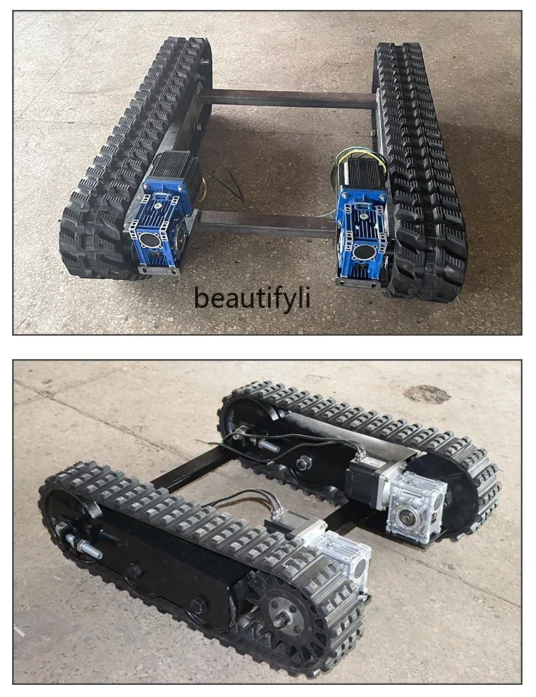 X  New style Crawler chassis Small agricultural remote control electric hydraulic chassis Creeper chassis assembly