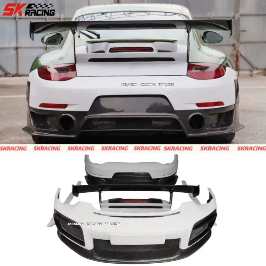 Hot Fits Porsche 911 997 Carrera Upgrades Gt2RS Style Spoiler Wing Bumper Body kits