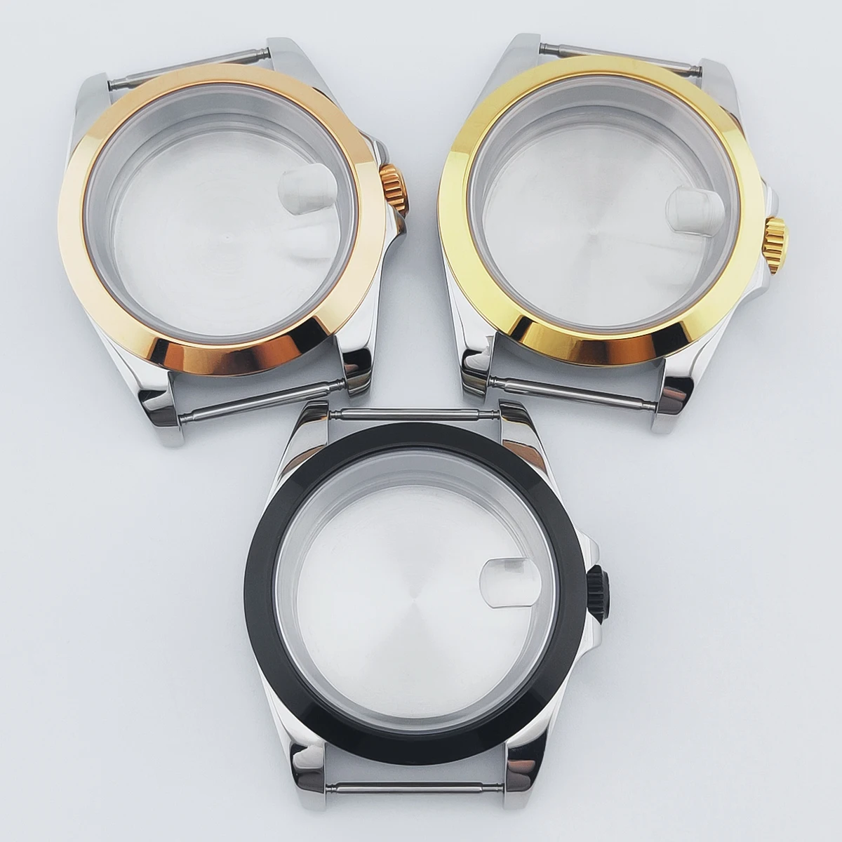 NEITON 36mm 39mm Two-Tone Watch Case Sapphire Glass FitNH35 NH36 NH34 ETA2824 PT5000 Movement