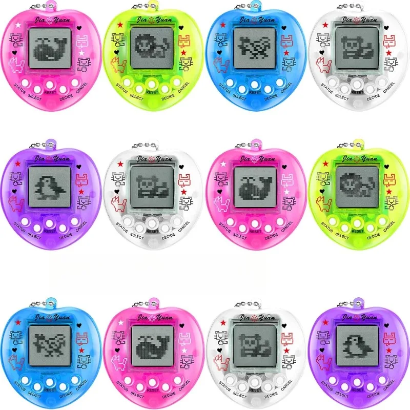 حيوانات أليفة افتراضية على شكل سلسلة مفاتيح للأطفال، حيوان أليف إلكتروني رقمي، جهاز ألعاب محمول كلاسيكي لهدايا أعياد الميلاد والحفلات، متعدد الألوان