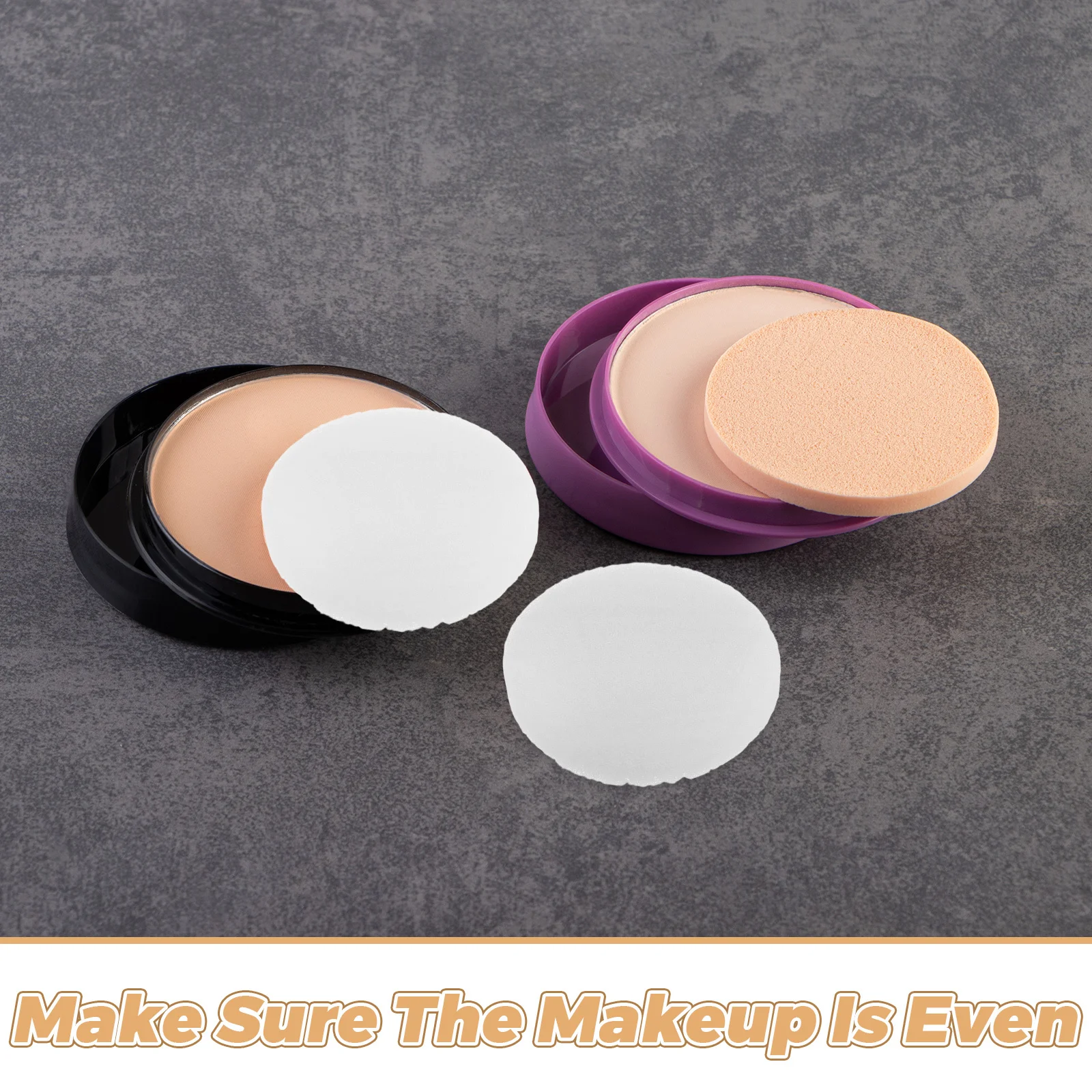 ฟองน้ำแต่งหน้าแบบเติม 100 ชิ้น: แผ่นรองรองพื้นสำหรับเครื่องสำอางค์ ฟองน้ำแต่งหน้าแบบเติม ฟองน้ำสำหรับใบหน้าแบบเปียกและแบบแห้ง