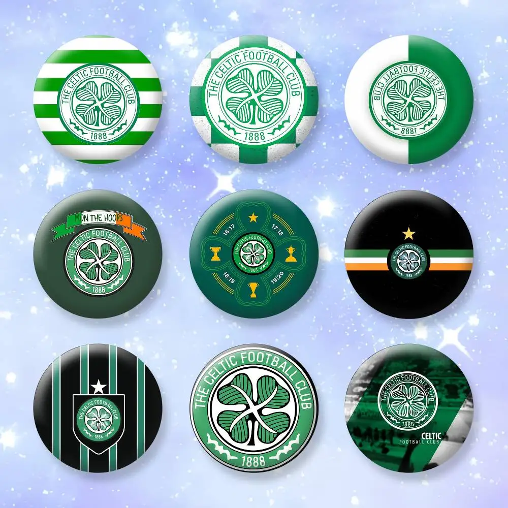 

C-Celtic FC Button Pins Backpack Clothing Decor Brooch Badge Jewelry Gifts for Kids