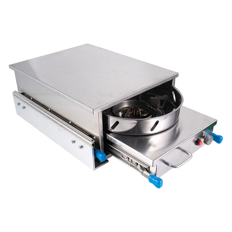 Custom Stainless Steel RV Pull-out Gas Stove Slide Out Kitchen Motorhome Camper burner