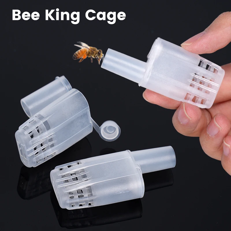 20pcs New Queen Bee Cages Beekeeping Protection Queen Bee Isolation Plastic White Move Queen Bee Beekeeping Tools