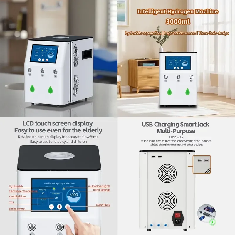 

Trending Product 3000ml Smart Electric Absorption Machine Portable 99.99% High Purity Water Generator for Household