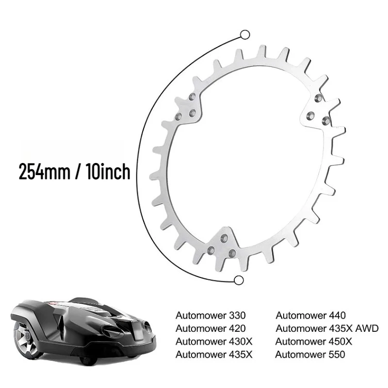 2pcs 254mm Robotic Lawnmower Spikes with 12pcs Screws for Husqvarn Automower 330 420 430X 435X 440 450X 435X AWD