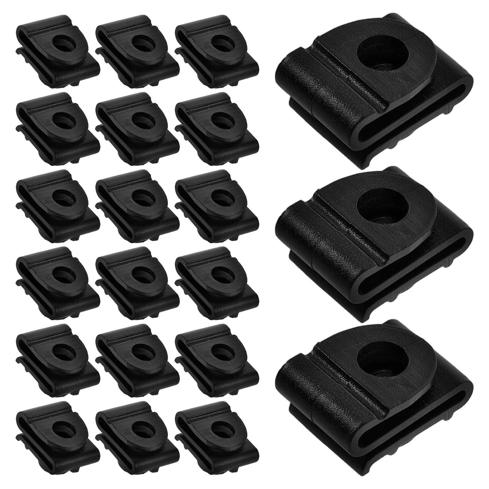 

20Pcs Plastic Push Pins Automotive U Type Clips for Car Body Parts Fastening Splash Shield Retainer Fixed Base Clip Set