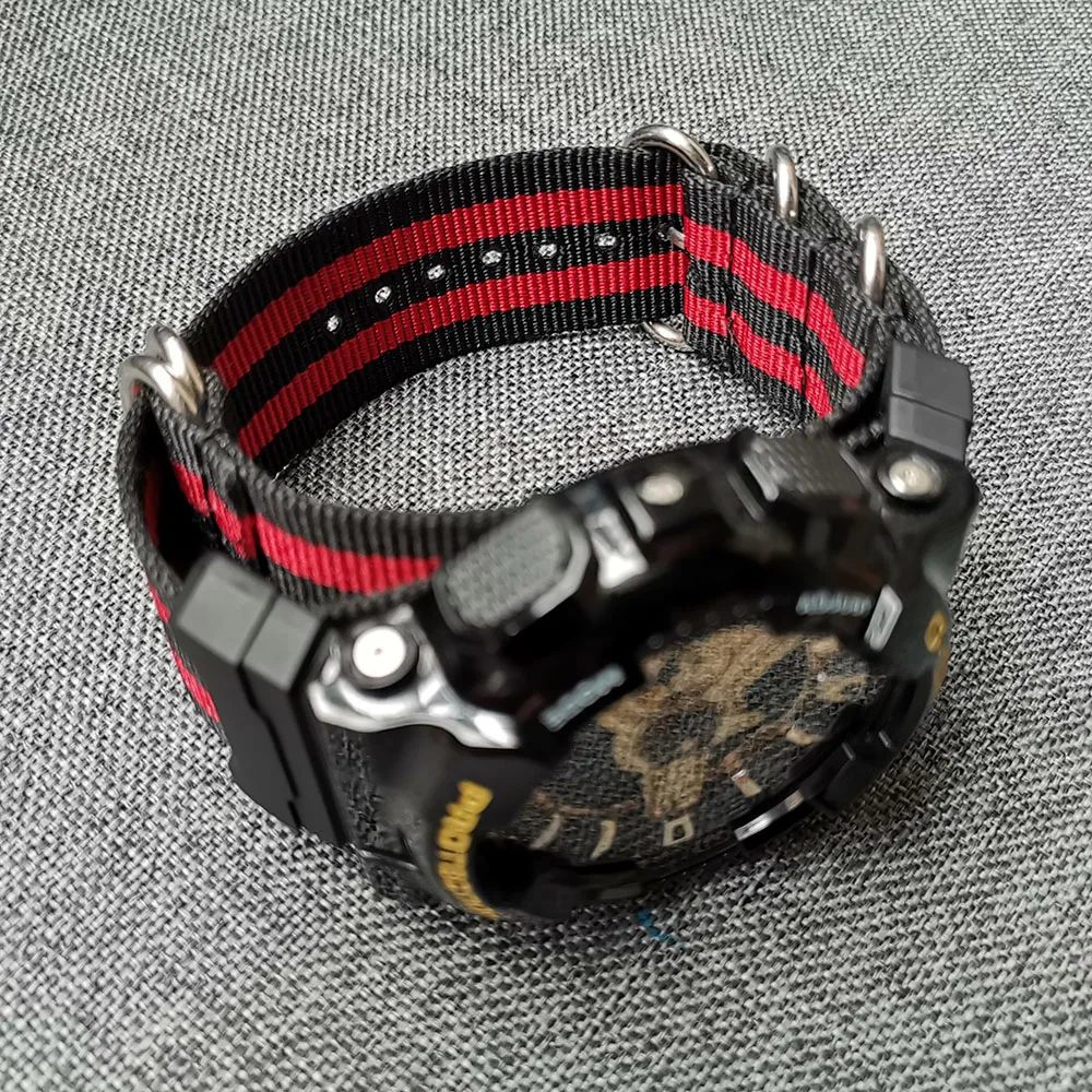 Nylon  Watchband for Casio G-Shock GA-110/100/120/150/200/400 GD-100/110/120 DW-5600 GW-6900 Bracelet Strap Band +16mm Adapter