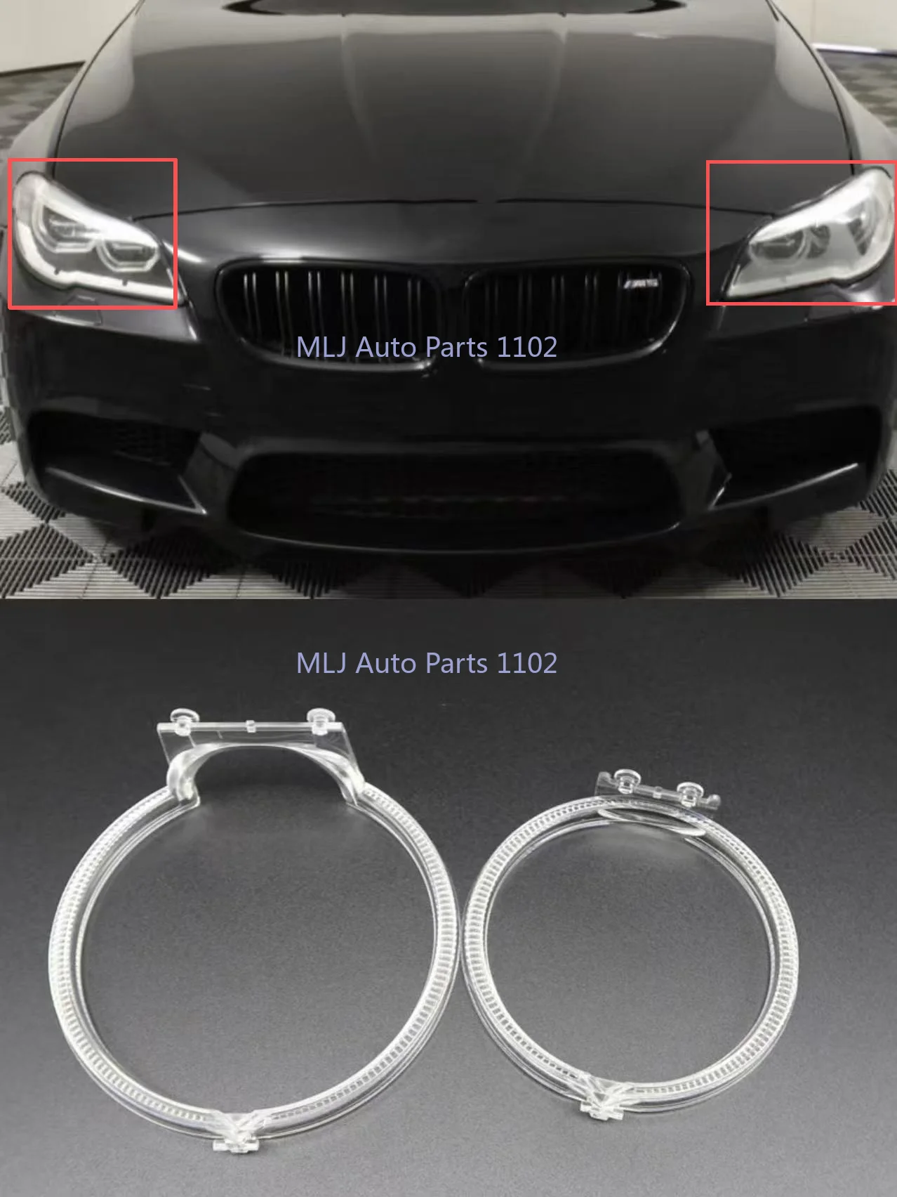 

NEW For BMW 5 Series F18 F10 2011-2013 DRL Light guide plate Light guide tube Headlight Daytime Running Light Guide Angel Eye