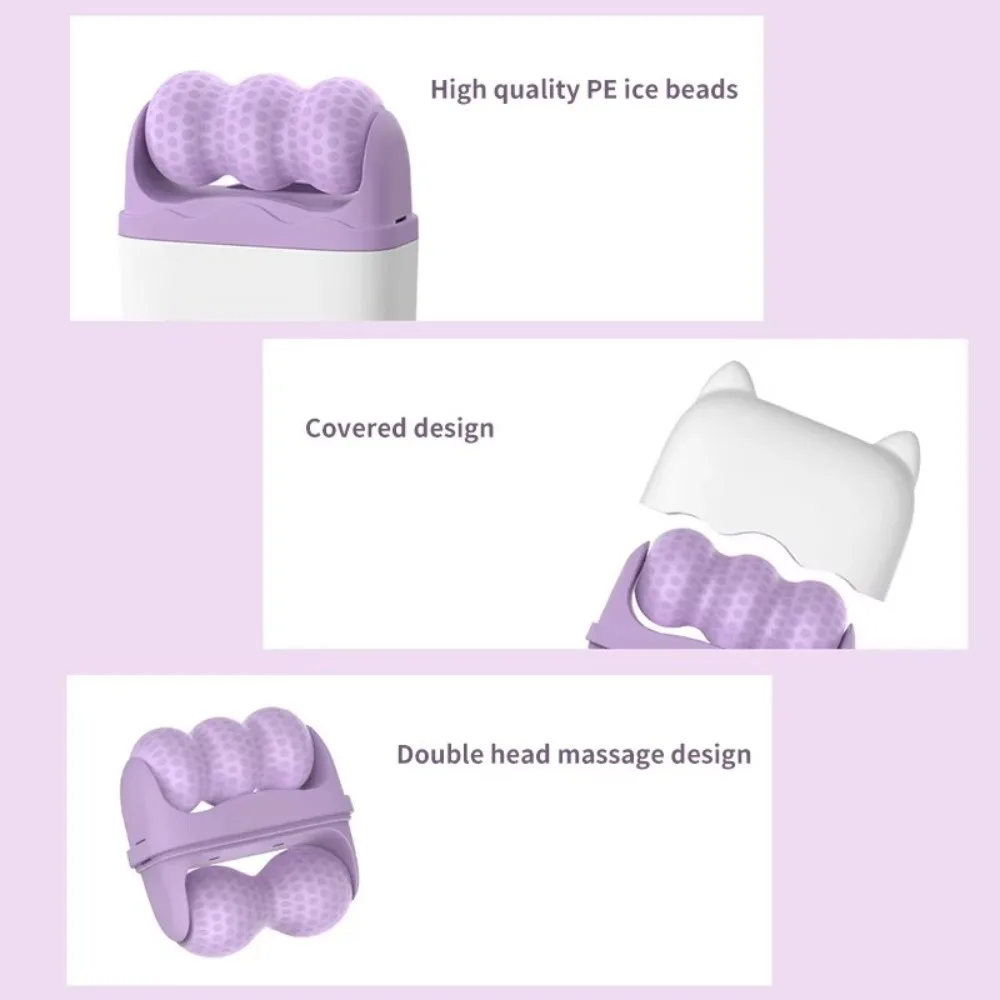 

2 In 1 Face Massage Roller Portable W and V Ice Shaping Ice Facial Roller Double Headed Reduce Double Chin Skin Cooling Massager