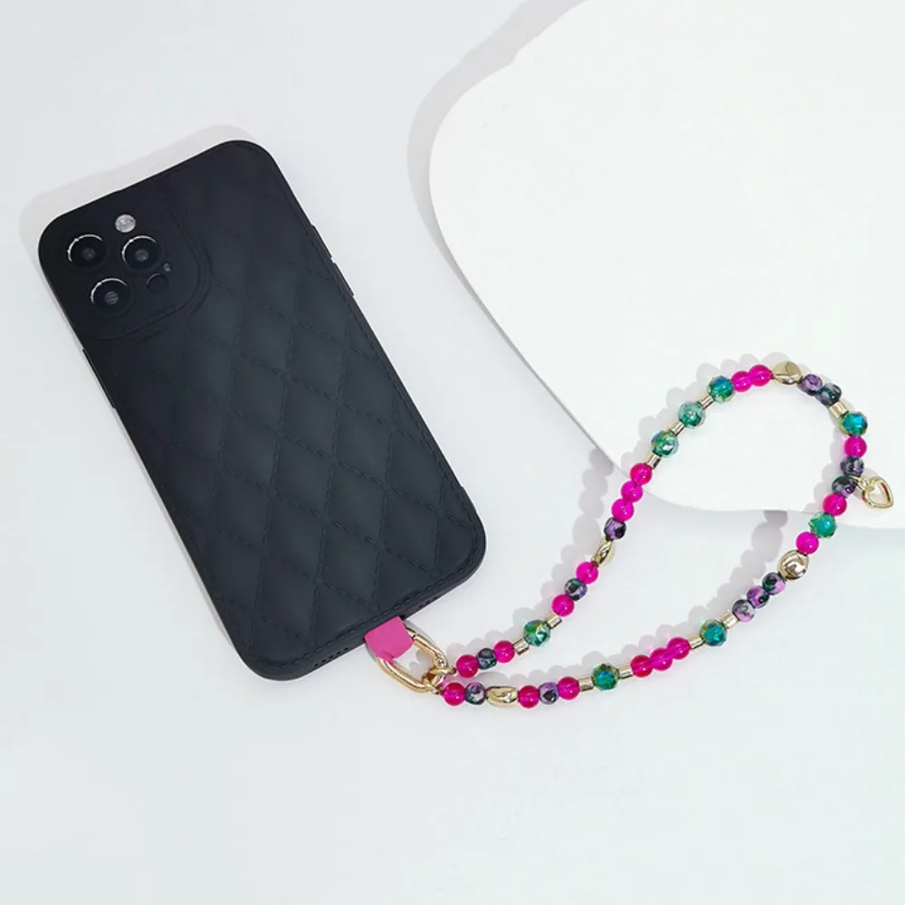 

Bead Chain Beaded Mobile Phone Chain Phone Pendant Hanging Cord Mobile Phone Lanyard Wrist Strap Pitaya Color Mobile Phone Strap