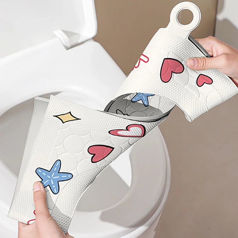 Cute Print Design Toilet Seat Cover Thickened Eva Toilet Seat Soft Durable Cartoon Pattern Toilet Seat For Bathroom For Toilet