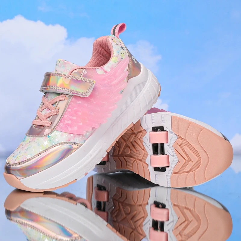 

4-Wheel Heelys: Retractable, Wear-Resistant, Light—For Every Age!