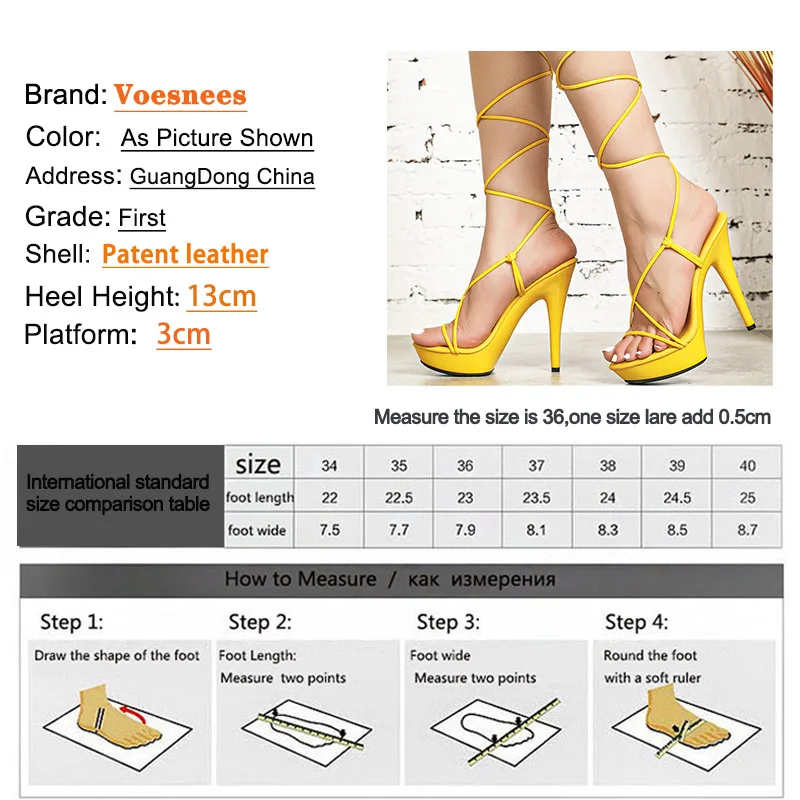 2023 New Lace-up Sandals Women Platform Summer Ladies Shoes Fashion Thin Band High Heels Pumps Plus Size Nightclub Stripper Show