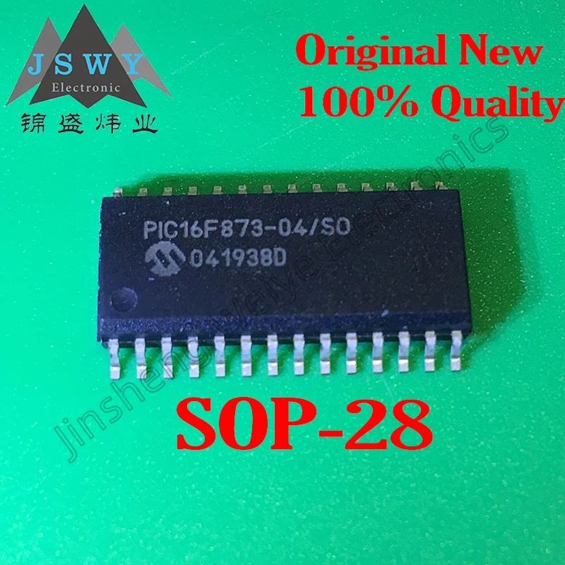 

(2-10 pieces) PIC16F873-04/SO SOP-28 PIC16F873-0/8-bit PIC microcontroller/new original/in stock/fast delivery