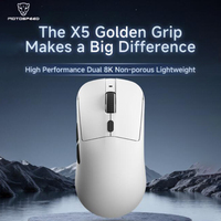 Darmoshark X5 High Performance Dual 8k Non-Porous Lightweight With Charging Base Paw3395 Gaming Office Wireless Mouse Gamer