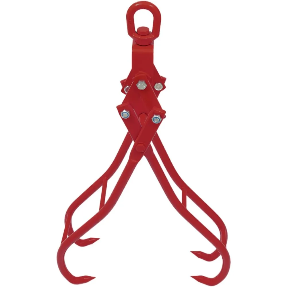 

36-дюймовый грейфер с 4 когтями для подъема и обработки бревен (красный)