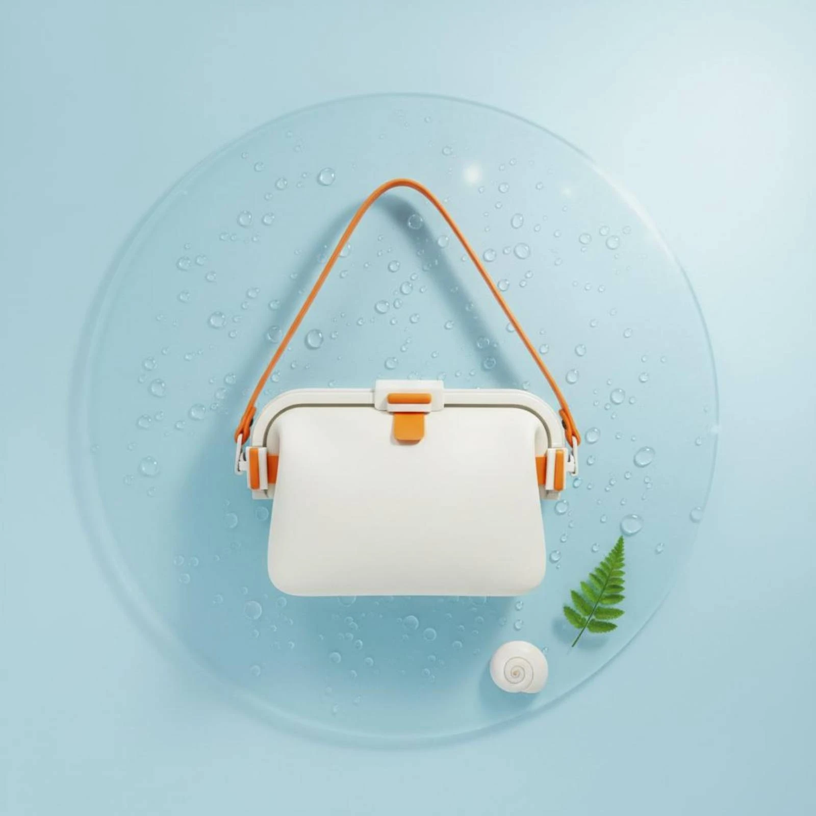 Borsa a tracolla impermeabile in silicone con chiusura a scatto superiore, borsa portaoggetti per esterni, borsa portatile da spiaggia per piscina
