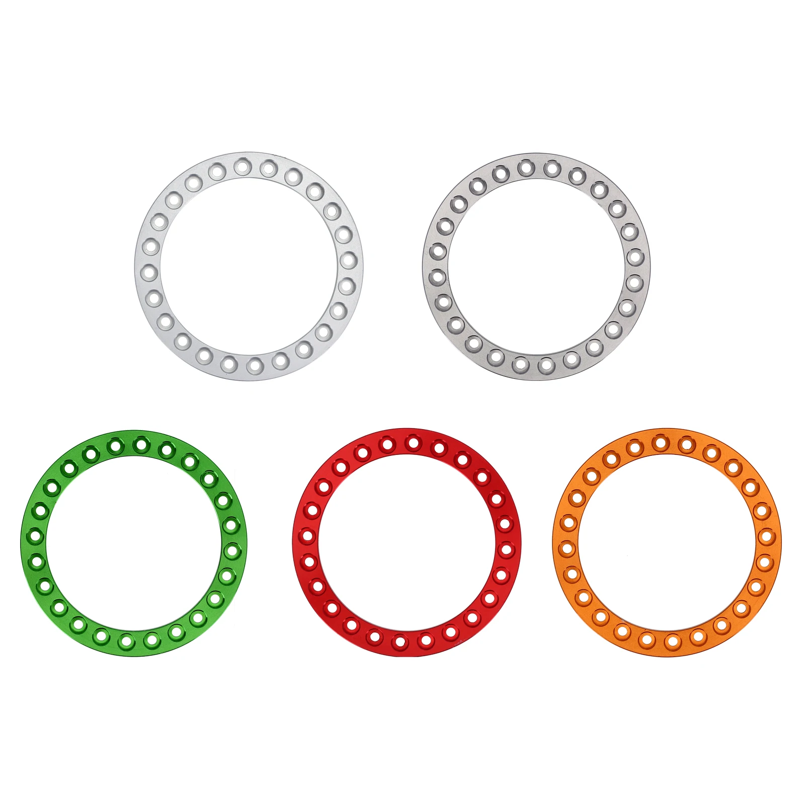 1.9inch 4PCS CNC Anodized Beadlcok Wheel Outer Ring for 1/10 RC Crawler Axial SCX10 90046 TRX4 Wheel Rim Part