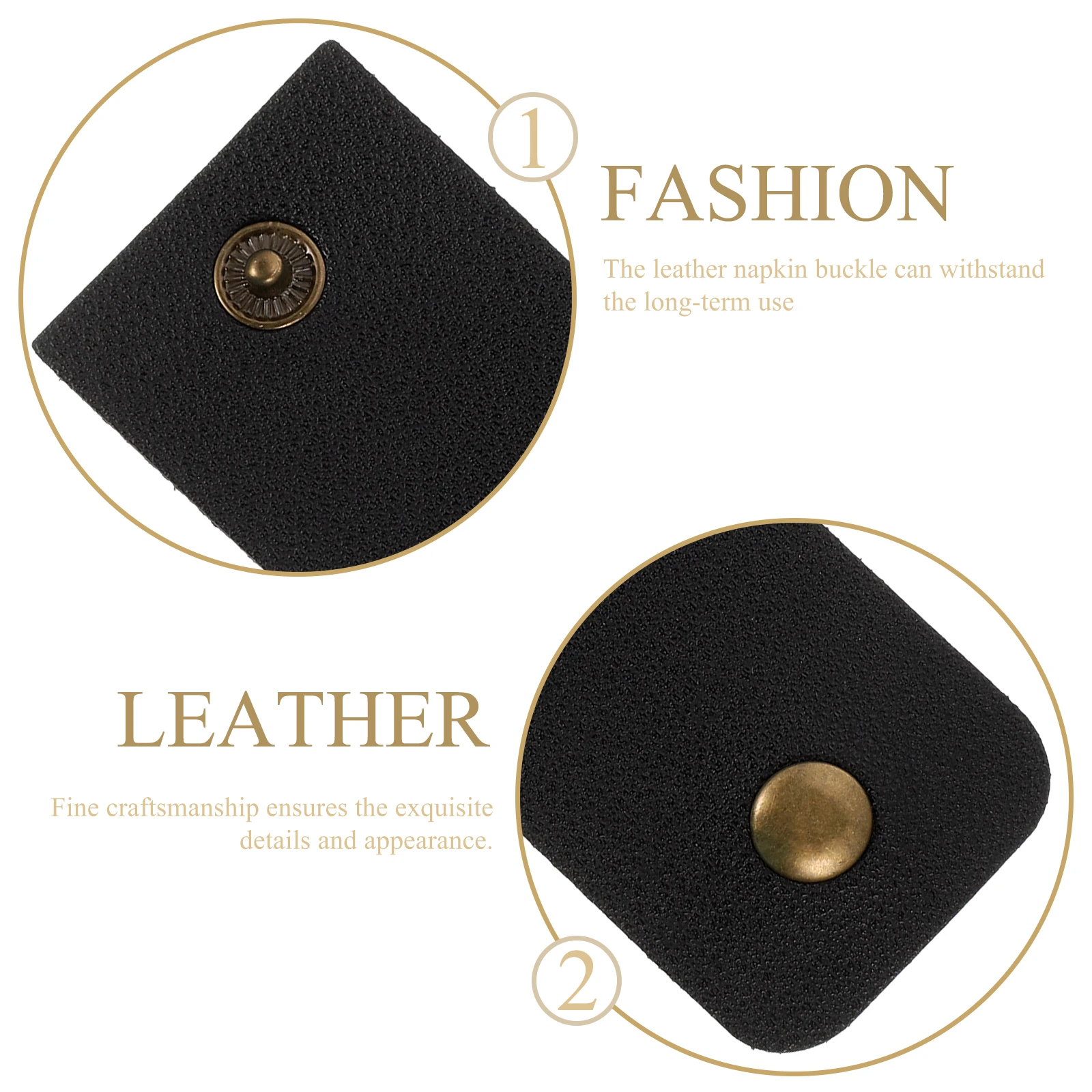 

4pcs Napkin Rings Holder Banquet Dinning Table Decor Waterproof H made Craftsmanship Unique Design Serviette Buckles