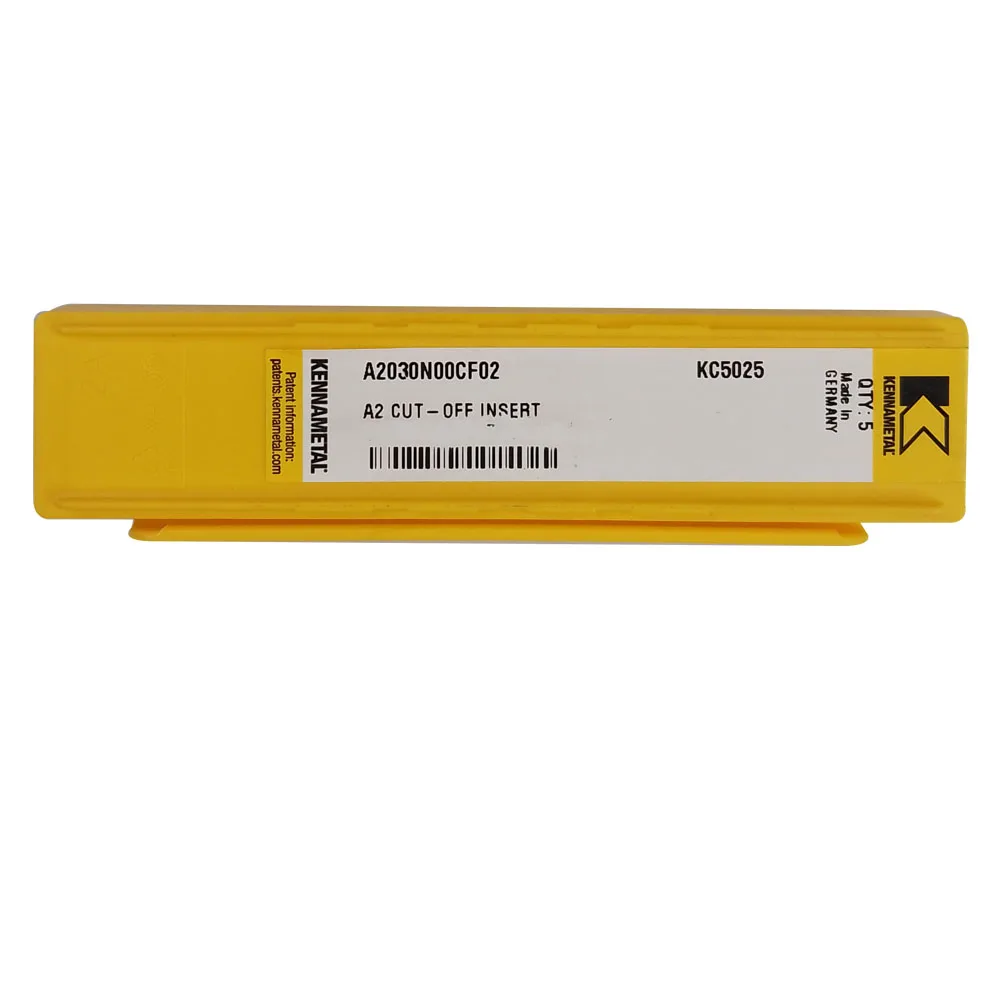 Original A2030N00CF02-KC5025คาร์ไบด์ร่องมีแทรก Mesin Bubut CNC เครื่องมือสำหรับวัสดุ