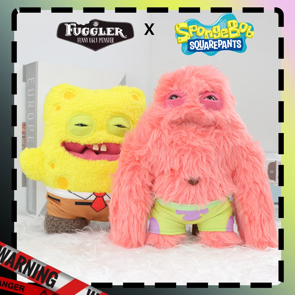 

Оригинальная плюшевая кукла Fuggler wirh SpongeBob SquarePants Patrick Star ‌ Забавный уродливый монстр Совместная памятная коллекция подарков