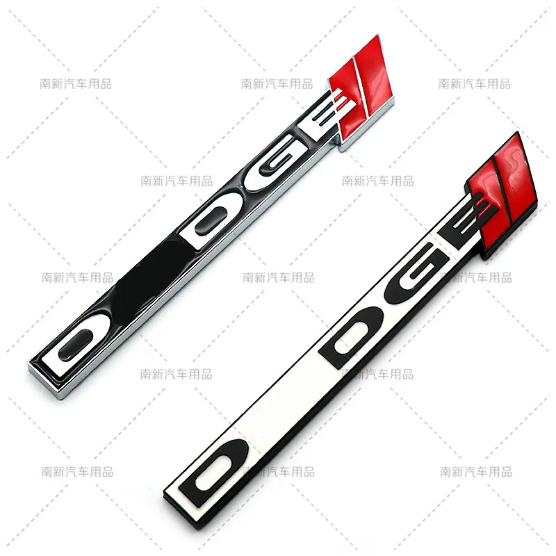 3D Metal Car Front Grille Emblem Grill Emblem For Charger Dodge Letter Stickers Word Dart Challenger Srt Accessories Key Ring