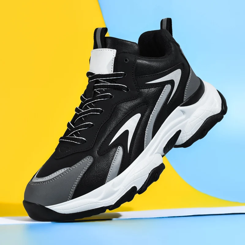 남성 신발 2025년 신상 봄가을 운동화, 내구성과 경량성을 겸비한 러닝화, 청소년 및 중학생을 위한 통기성 좋은 신발