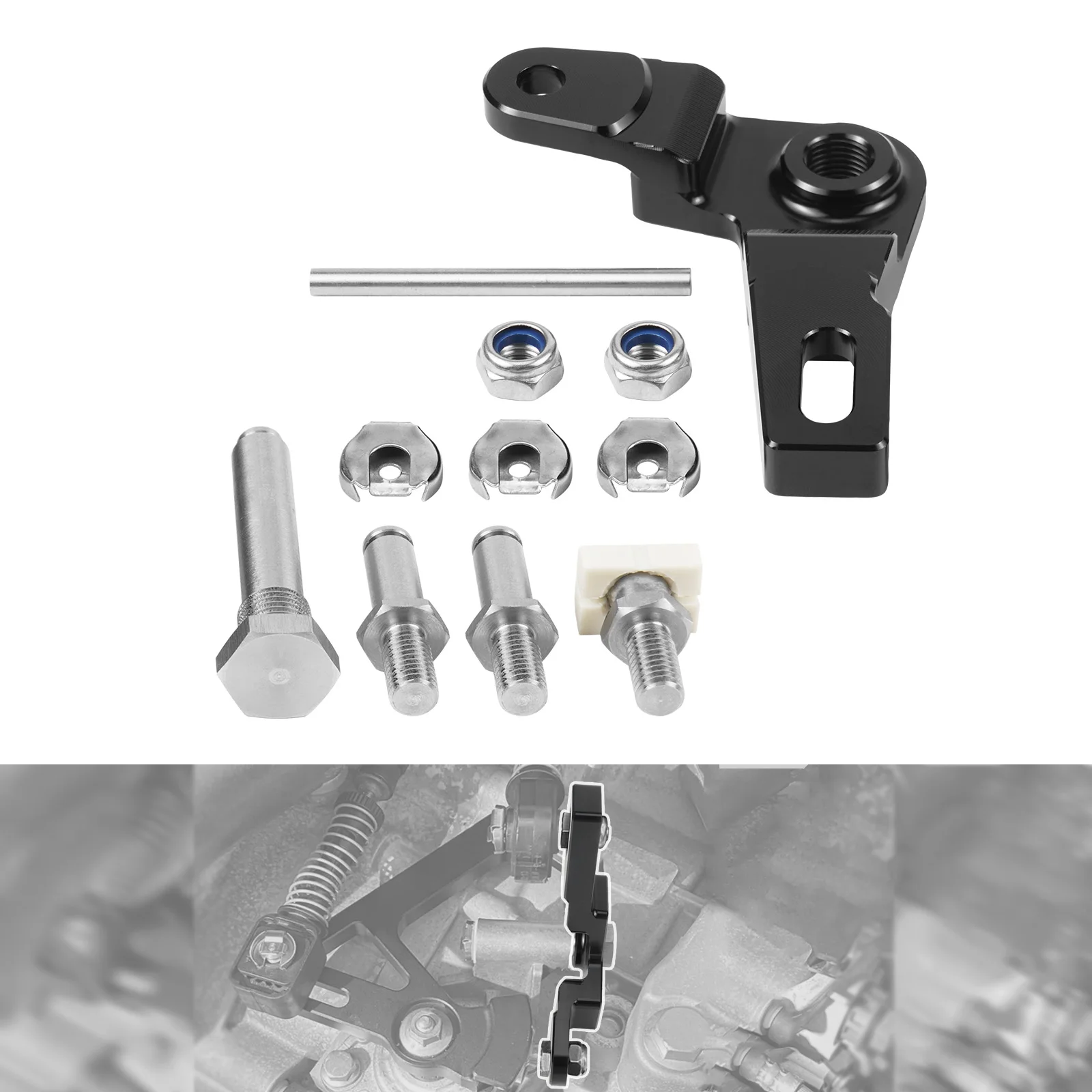 BEVINSEE Short Shifter Relay Assembly Only 6-speed Manual Kit for VW for Golf MK7 MK6 MK5 MK8 GTI, for Scirocco MK3, for Jetta