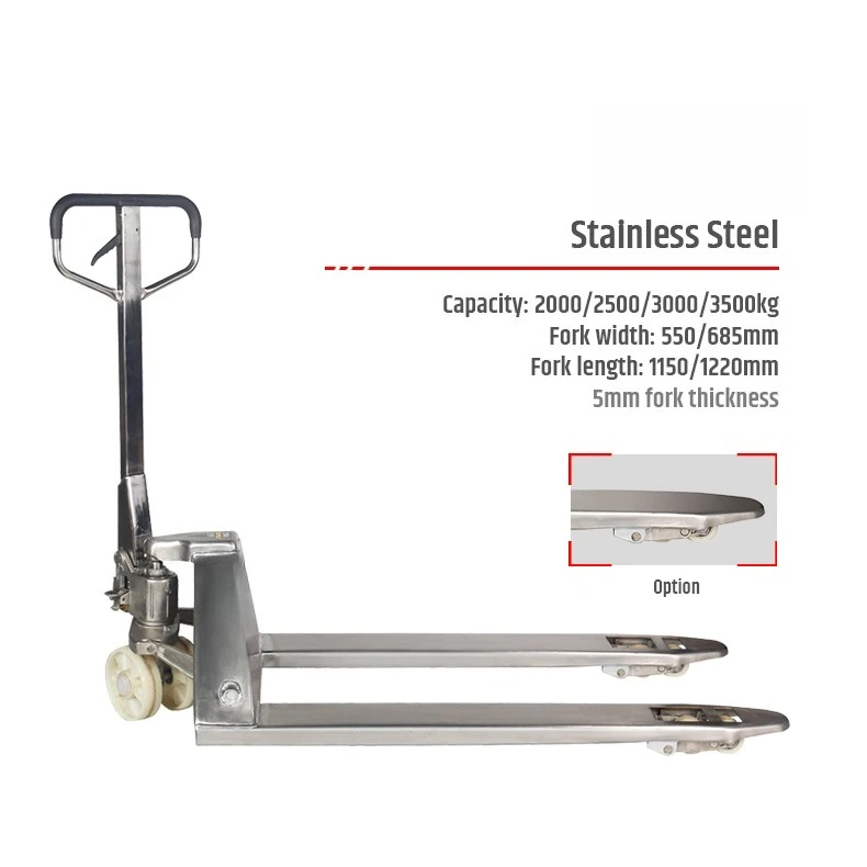 Pioneer Stainless Steel Diesel Forklift Pallet Jacks New and Conditions of Use Manual Power Type