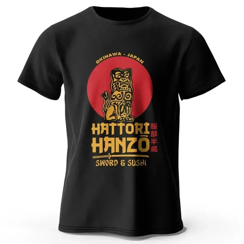 

Hattori Hanzo printed men's T-shirt cotton tee summer O neck women short sleeve high quality tops casual oversize streetwear