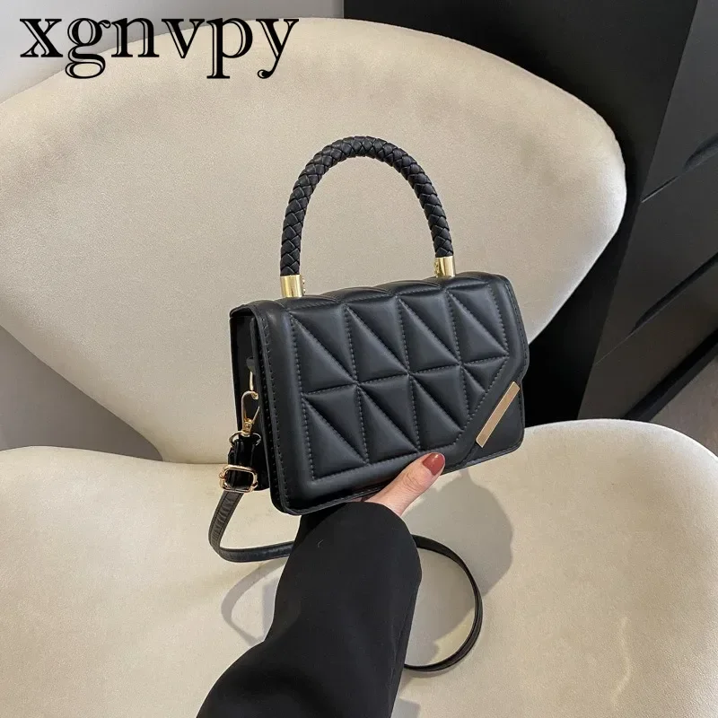 Xgnvpy-Bolso pequeño para mujer, bandolera de hombro, informal, Simple, cuadrado