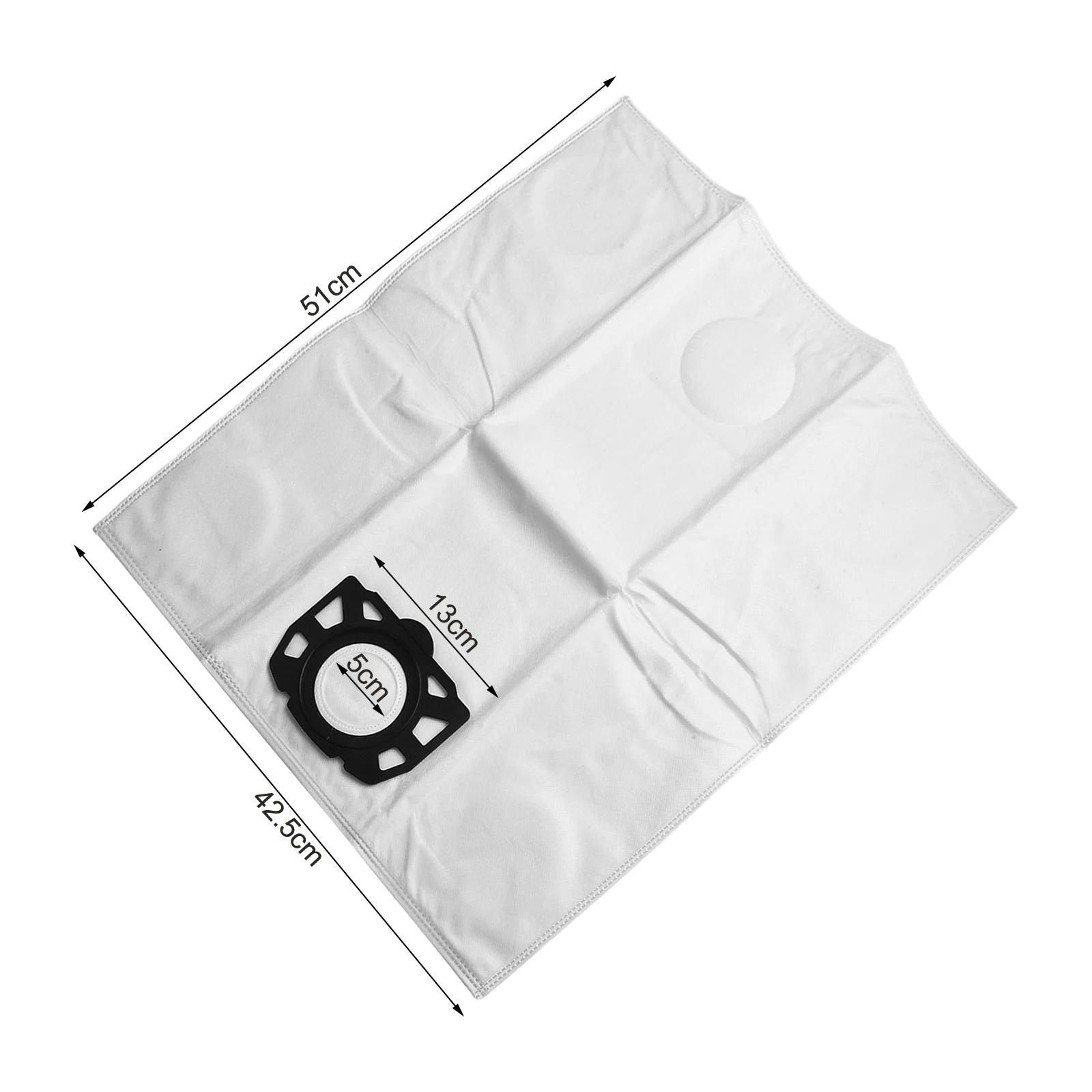 For Dust And Debris Removal White Vacuum Cleaner Bags Large Capacity Long-lasting Performance Non-woven Fabrics For WD4 WD5 WD6