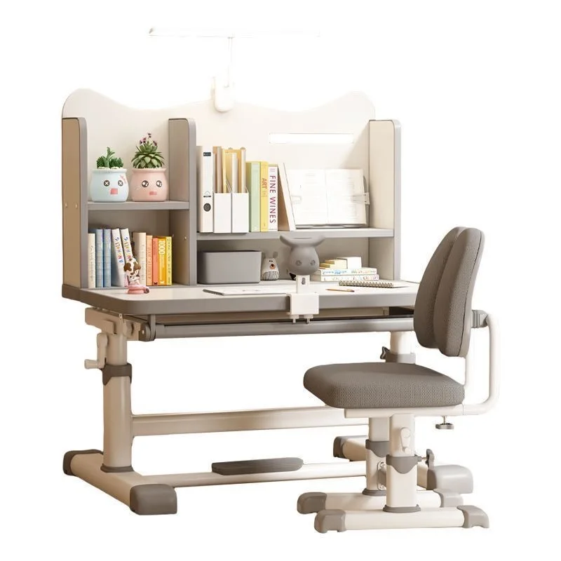 AOLIVIYA Children's Study Table Primary School Students' Home Writing Desk Children's Homework Table Lifting Table and Chair Set