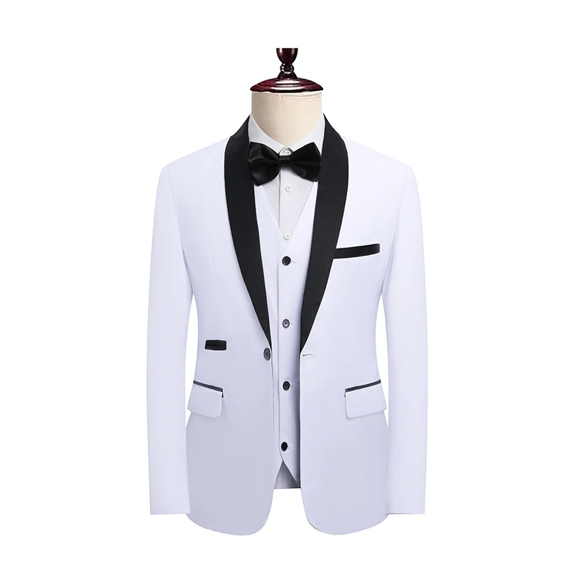M-XXXXXXL حجم كبير الرجال سليم صالح شال التلبيب بدلة الزفاف معطف واحدة الصدر سهرة للعريس عشاء رسمي سترة الذكور 6XL