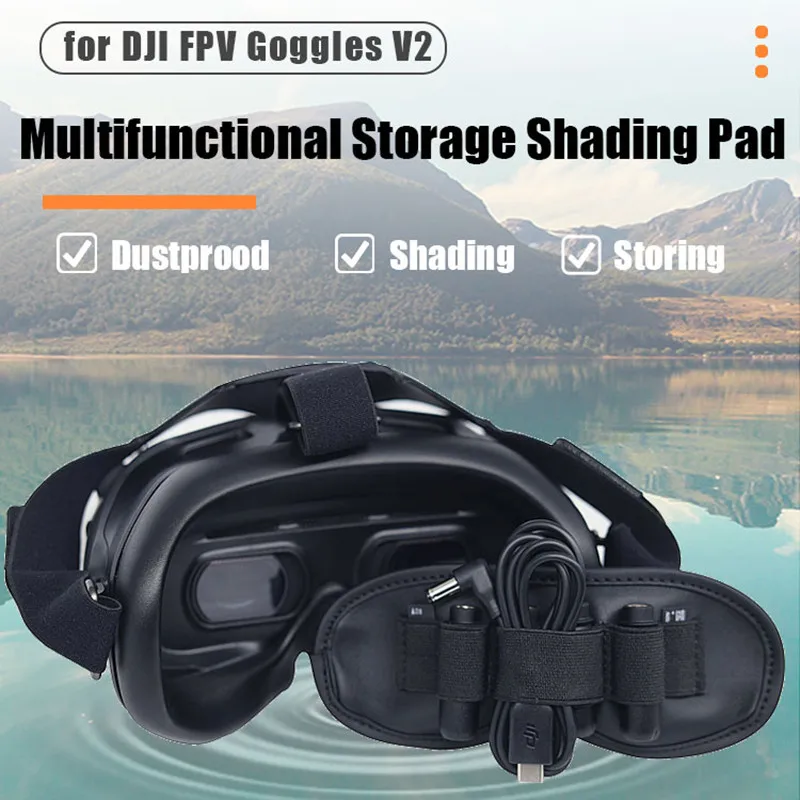 For DJI Avata / FPV Goggles V2 Lens Protector Pad Anti-friction Protection Antenna Storage Cover Bag Memory Card Slot Holder
